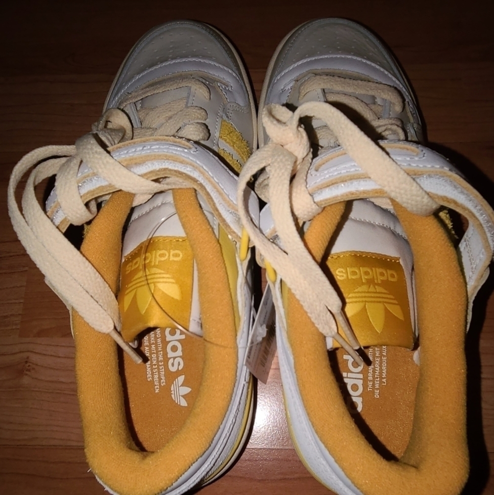 Adidas Forum Low 84 'White Yellow' Men's Size 8 - Picture 4 of 5